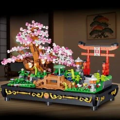 Build It Bonsai Cherry Blossom Sakura Shrine Nano Building Sets