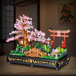 Build It Bonsai Sakura Shrine Scenic Building Nano Sets Collection