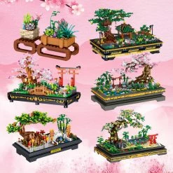 Build It Bonsai Sakura Shrine Scenic Building Nano Sets Collection