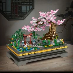 Build It Bonsai Sakura Shrine Scenic Building Nano Sets Collection