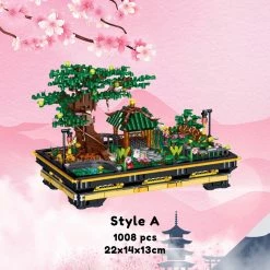 Build It Bonsai Sakura Shrine Scenic Building Nano Sets Collection