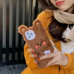 Accessories Brown Bear & Pink Rabbit Friends Plush IPhone Case 21 Accessories Brown Bear & Pink Rabbit Friends Plush IPhone Case
