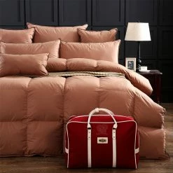 Home Decor Home & Pets Brown Luxury White Goose Down Duvet Comforter