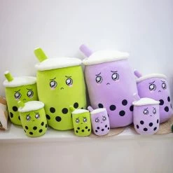 Soft Toy Bubble Tea Family Taro & Matcha Edition