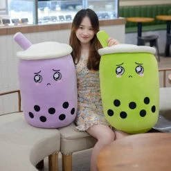 Soft Toy Bubble Tea Family Taro & Matcha Edition