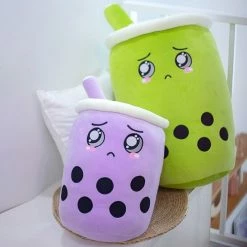 Soft Toy Bubble Tea Family Taro & Matcha Edition