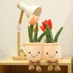 Soft Toy Plush & Toys Bubbly Tulip Flower Pot Plush