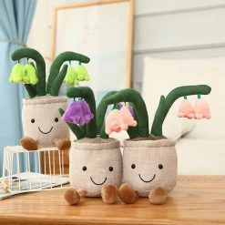 Soft Toy Buddy Bell Flower Pot Plush