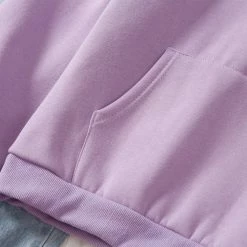 Apparel Bunny & Bubble Tea Part-Cotton Hoodie