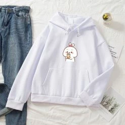 Apparel Bunny & Bubble Tea Part-Cotton Hoodie