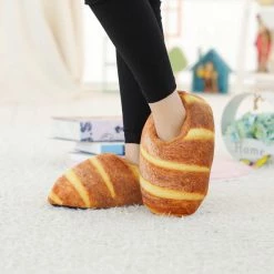 Apparel Butter Bread Plush Slippers