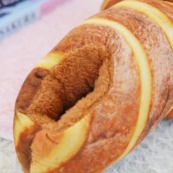 Apparel Butter Bread Plush Slippers