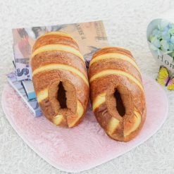 Apparel Butter Bread Plush Slippers