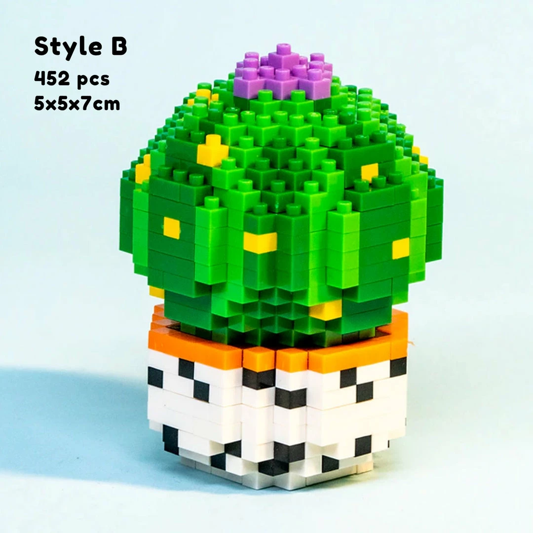 Build It Cactus Succulent Plant Pots Nano Building Set 7 Build It Cactus Succulent Plant Pots Nano Building Set