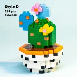 Build It Cactus Succulent Plant Pots Nano Building Set 20 Build It Cactus Succulent Plant Pots Nano Building Set