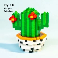 Build It Cactus Succulent Plant Pots Nano Building Set 21 Build It Cactus Succulent Plant Pots Nano Building Set
