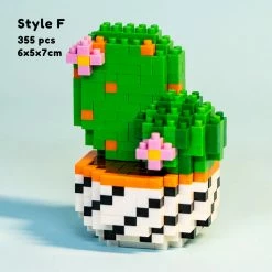 Build It Cactus Succulent Plant Pots Nano Building Set 22 Build It Cactus Succulent Plant Pots Nano Building Set