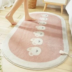 Home Decor Cartoon Animal Soft Rounded Long Carpet Sea Animals