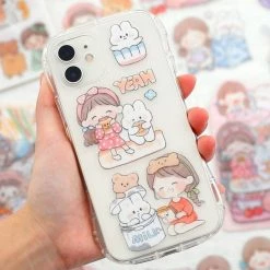 Accessories Stationery Cartoon Girl And Besties Stickers Set