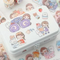 Accessories Stationery Cartoon Girl And Besties Stickers Set