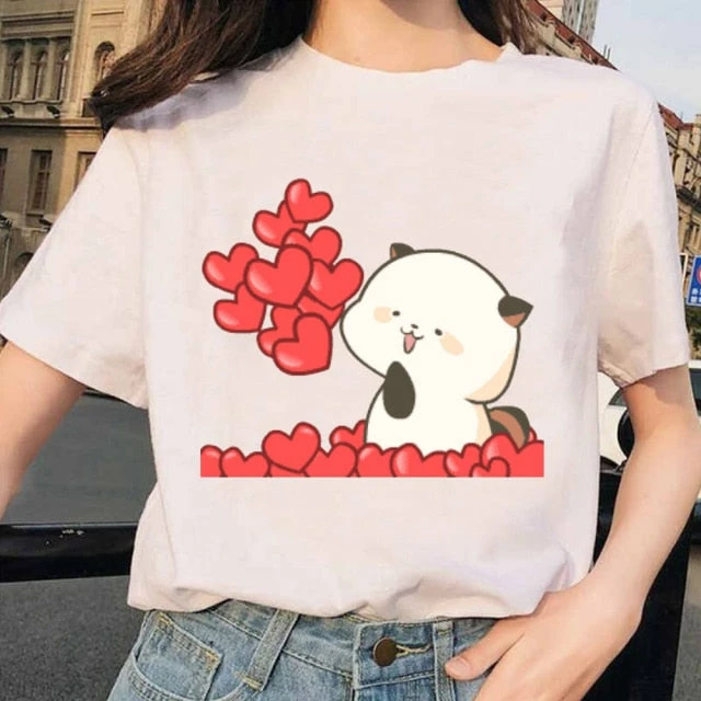 Apparel Cartoon Red Panda Collection 1 Women's Part Cotton Tee 3 Apparel Cartoon Red Panda Collection 1 Women's Part Cotton Tee