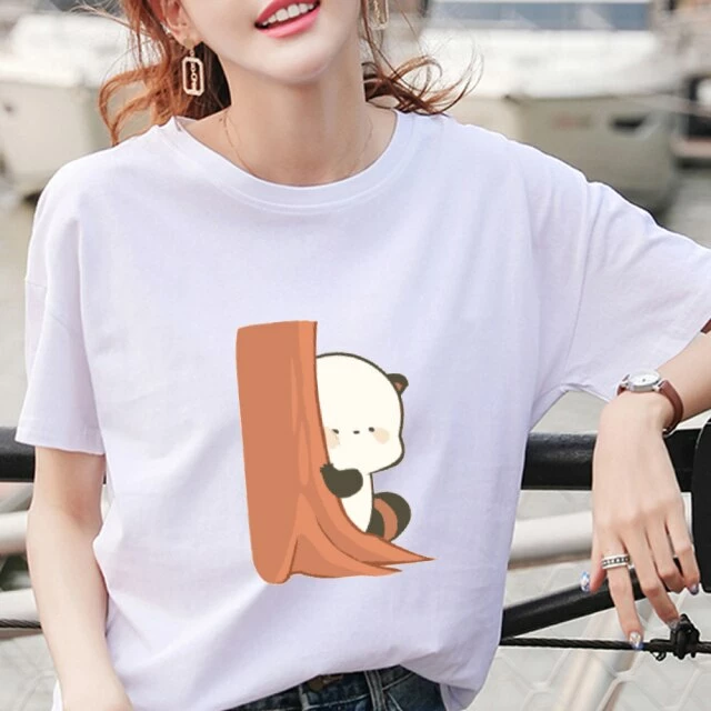 Apparel Cartoon Red Panda Collection 1 Women's Part Cotton Tee 8 Apparel Cartoon Red Panda Collection 1 Women's Part Cotton Tee