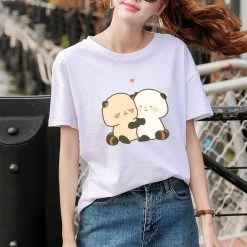 Apparel Cartoon Red Panda Collection 2 Women's Part Cotton Tee