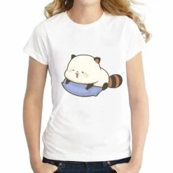 Apparel Cartoon Red Panda Collection 2 Women's Part Cotton Tee