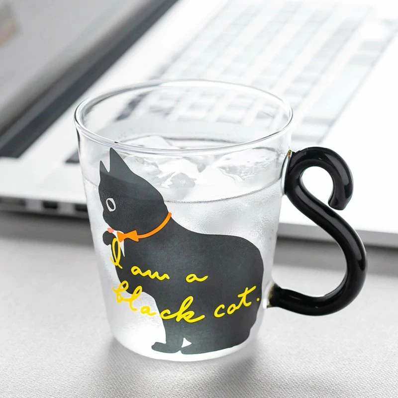 Home Decor Home & Pets Cat Glass Cup With Cute Cat Tail Handle And Silver Spoon 14 Home Decor Home & Pets Cat Glass Cup With Cute Cat Tail Handle And Silver Spoon