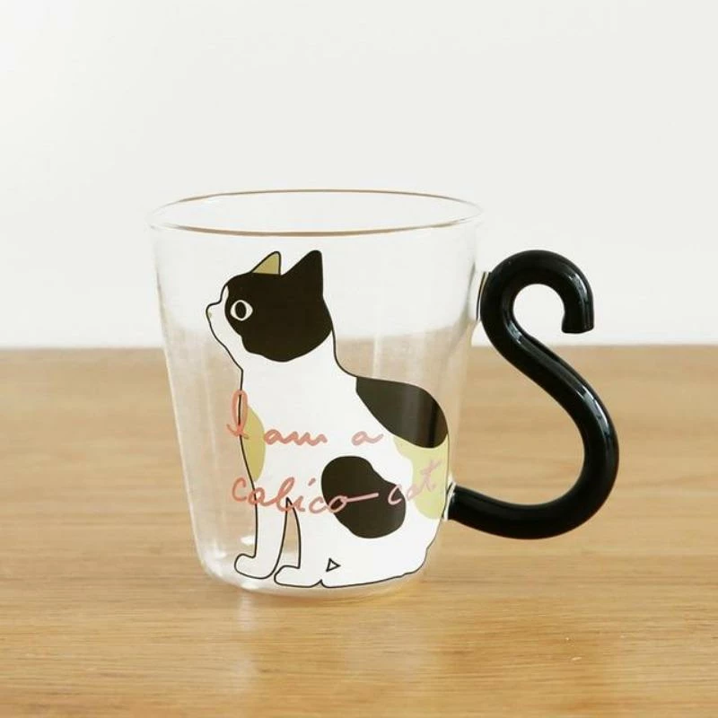 Home Decor Home & Pets Cat Glass Cup With Cute Cat Tail Handle And Silver Spoon 6 Home Decor Home & Pets Cat Glass Cup With Cute Cat Tail Handle And Silver Spoon