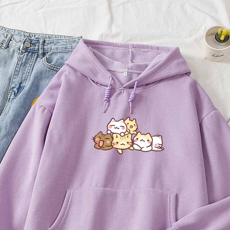 Apparel Cat Party Cotton Hoodie 3 Apparel Cat Party Cotton Hoodie