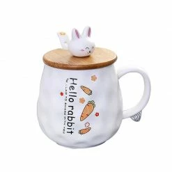 Home Decor Ceramic Kawaii Hello Rabbit Mugs Home & Pets