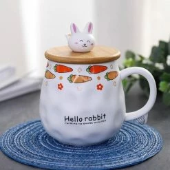 Home Decor Ceramic Kawaii Hello Rabbit Mugs Home & Pets