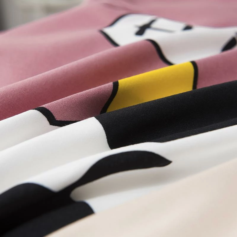 Home Decor Cheerful 'Hi' Cow Pink & Grey Bedding Set 9 Home Decor Cheerful 'Hi' Cow Pink & Grey Bedding Set