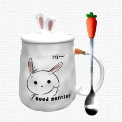 Home Decor Cheerful Rabbit Mug Home & Pets