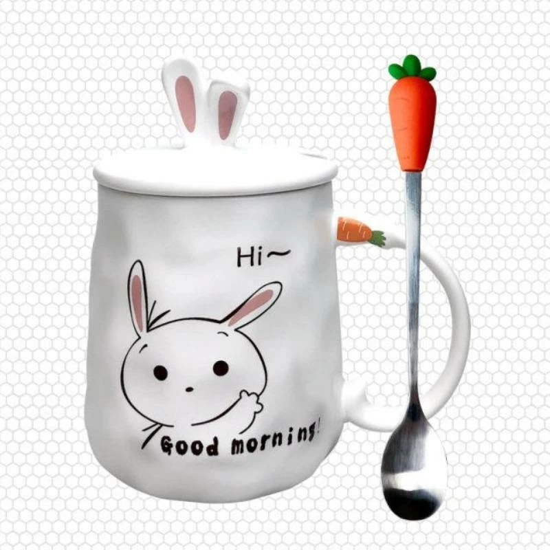 Home Decor Cheerful Rabbit Mug Home & Pets 4 Home Decor Cheerful Rabbit Mug Home & Pets