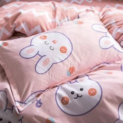 Home Decor Cheerful Rabbit Print Bedding Set Home & Pets