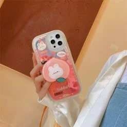 Accessories Cheese Bear & Peach Rabbit IPhone Case With Holder