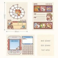 Accessories Cheesecake Couple Memo Pad Set