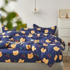 Home Decor Cherry Teddy Bears Bedding Set Home & Pets