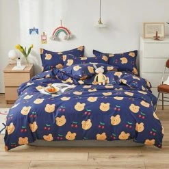 Home Decor Cherry Teddy Bears Bedding Set Home & Pets