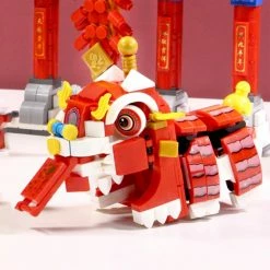 Build It Chinese Lunar Year Lion Dragon Dance Building Set