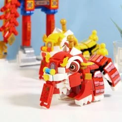 Build It Chinese Lunar Year Lion Dragon Dance Building Set