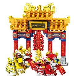 Build It Chinese Lunar Year Lion Dragon Dance Building Set