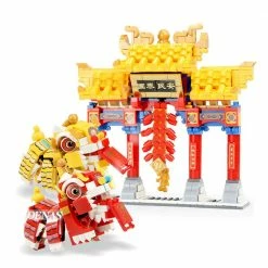 Build It Chinese Lunar Year Lion Dragon Dance Building Set
