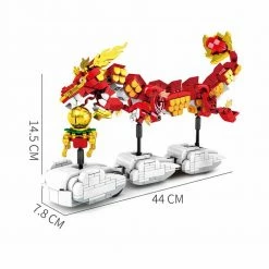 Build It Chinese Lunar Year Lion Dragon Dance Building Set