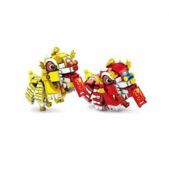 Build It Chinese Lunar Year Lion Dragon Dance Building Set