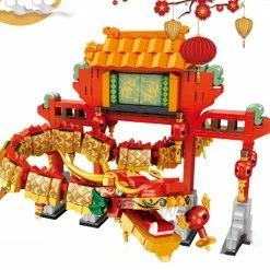 Build It Chinese Lunar Year Lion Dragon Dance Building Set