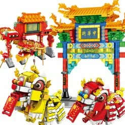 Build It Chinese Lunar Year Lion Dragon Dance Building Set