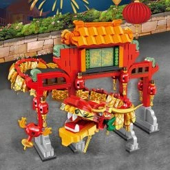 Build It Chinese Lunar Year Lion Dragon Dance Building Set
